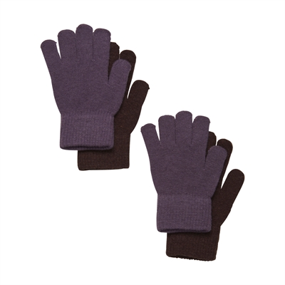 CeLaVi - Strikkede fingerhandsker til børn - Magic gloves 2- pak - Moonscape