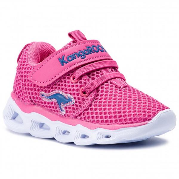 længes efter svamp forværres KangaROOS sneakers til børn med lys - Blinke sko pink