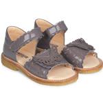 Angulus - Åben sandal med sommerfulg - Cool sko - Lysegrå lak 