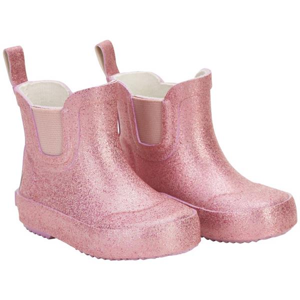 Streng Skadelig Lappe CeLaVi - Korte lyserøde glimmer gummistøvler til børn