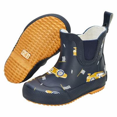 CeLaVi - Korte gummistøvler til børn med biler - Wellies - Navy