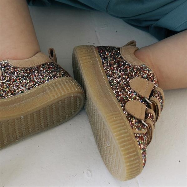 niveau Kapel glæde Angulus - sneakers til børn - Multi glimmer sko