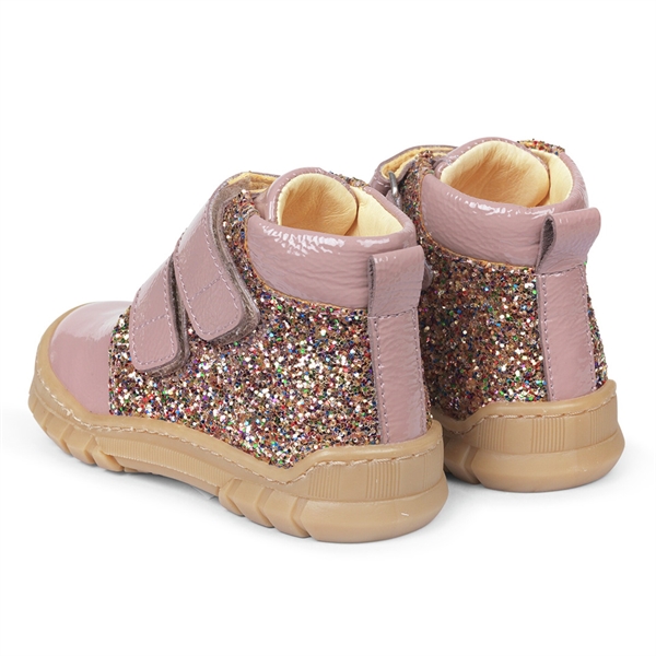 klinge anekdote Under ~ Angulus - Glimmer sneakers til børn| Rosa/Multi glitter