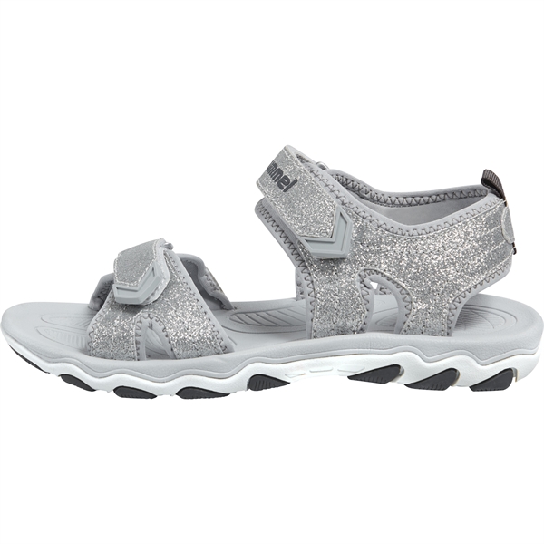 tunge luge Somatisk celle Hummel sandaler - Sporty sandaler med glimmer - Silver