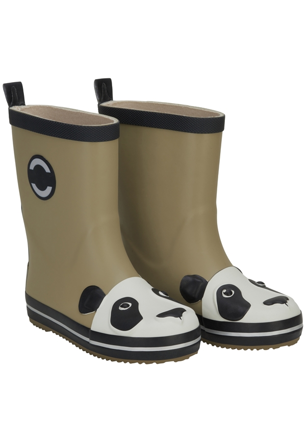 Hvad er der galt vand blomsten brydning Mikk-Line gummistøvler til børn med sød 3D panda