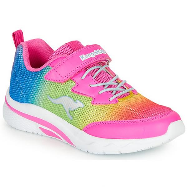 blive forkølet Let Pump KangaROOS glimmer sneakers til piger - Regnbue sko