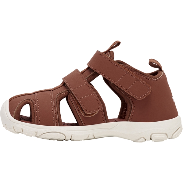 Bemyndigelse Vejrudsigt Fritid Hummel sandaler med lukket tå og velcro til børn|Brun