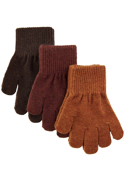 Mikk Line - fingervanter  - Magic Gloves 3 Pack - Decadent Chocolate/Ginger Bread/Java