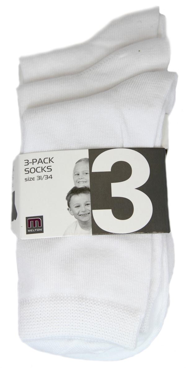 Bidrag pasta Ubetydelig Hvide strømper til børn - 3 pak fra Melton i god kvalitet