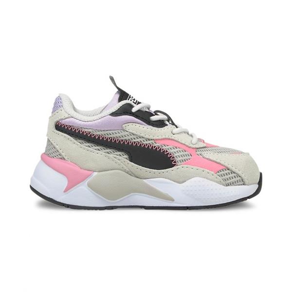 Odds Vie Cater Puma sko til børn - RS-X TWILL AIRMESH - Gray/violet/White