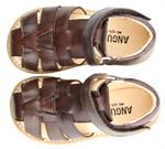Børne sandaler fra Angulus i mørkebrun
