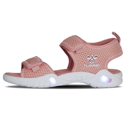 Sandaler med lys i sålen til børn i rosa